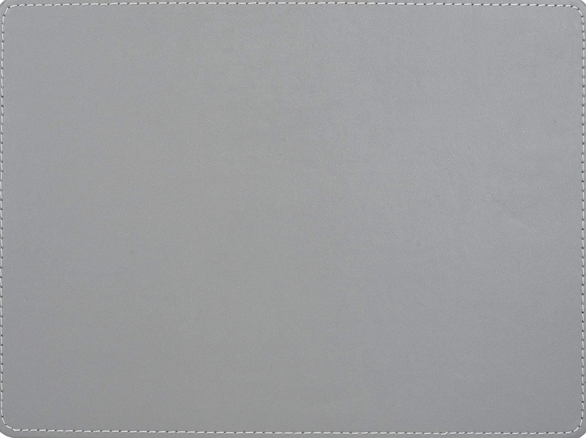 Creative Tops C000268 Srebrne podkładki, prostokątne, 29 x 21,5 cm, zestaw 4 podkładek stołowych ze sztucznej skóry