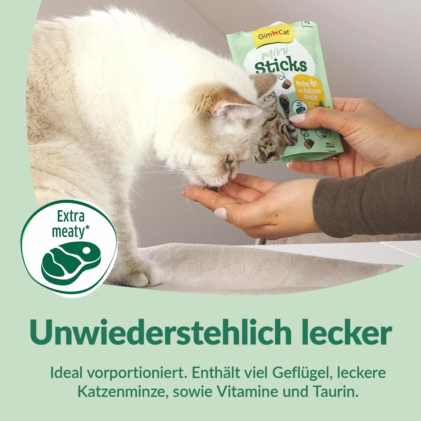 GimCat Mini pałeczki kurczak z kocimiętką 1 x 50 g