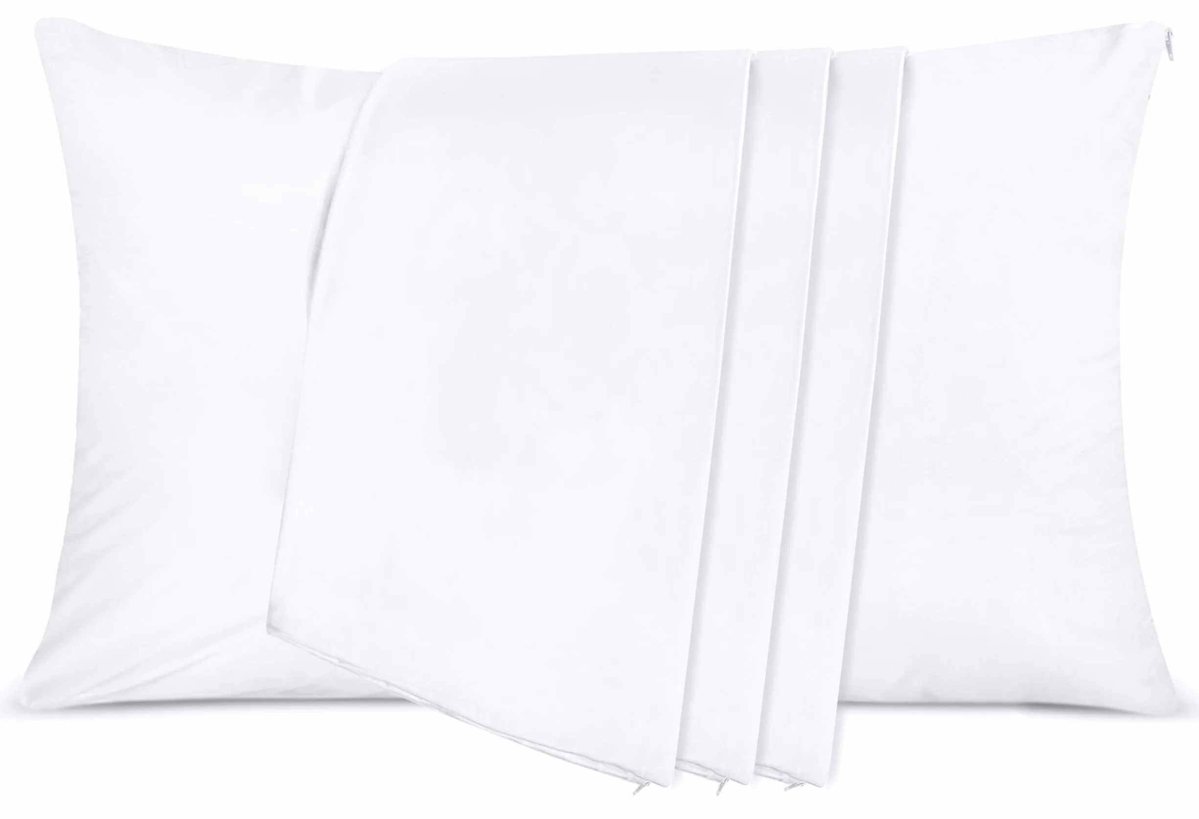 Utopia Bedding Wodoodporne Poszewki Na Poduszki 50 x 80 cm - Zestaw 4 - Ochraniacze Na Poduszki Z Zamkiem - Poszewka Na Poduszkę Przeciw Insektom i Roztoczom