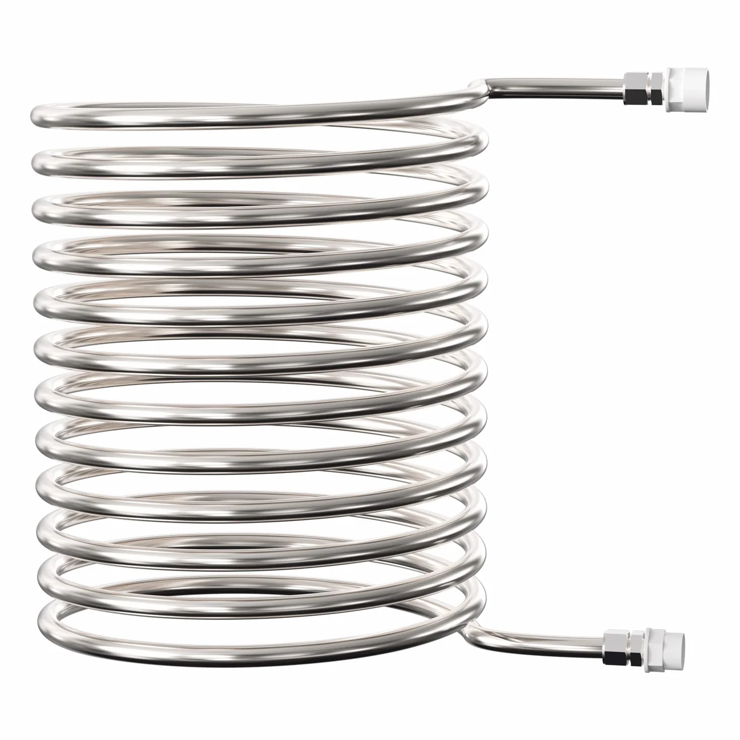 Ogrzewanie basenu za pomocą ognia, kociołek ze spiralą grzewczą, 100% stal nierdzewna, przyłącza 32/38 mm, ogrzewanie do ponad 12°C na 1000 l/h