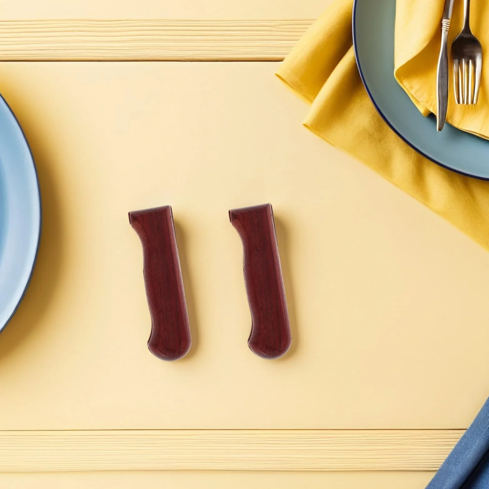 COLLBATH Wymienna Drewniana Rękojeść Noża Kuchennego z Ergonomicznym Uchwytem Odpowiednia Do Japońskich Noży Sashimi Trwały Uchwyt z Czerwonego Drewna Do Samodzielnego Montażu i Naprawy