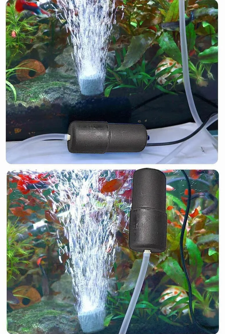 Mini USB Pompa Powietrza do Akwarium z Kamieniem Powietrznym