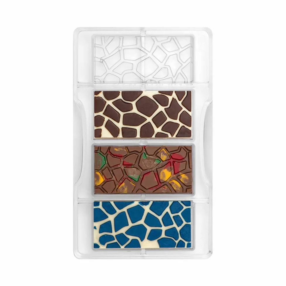 Decora 50129 Foremka do czekolady z efektem żółwia, poliwęglan, 20 x 12 x 2,3 cm