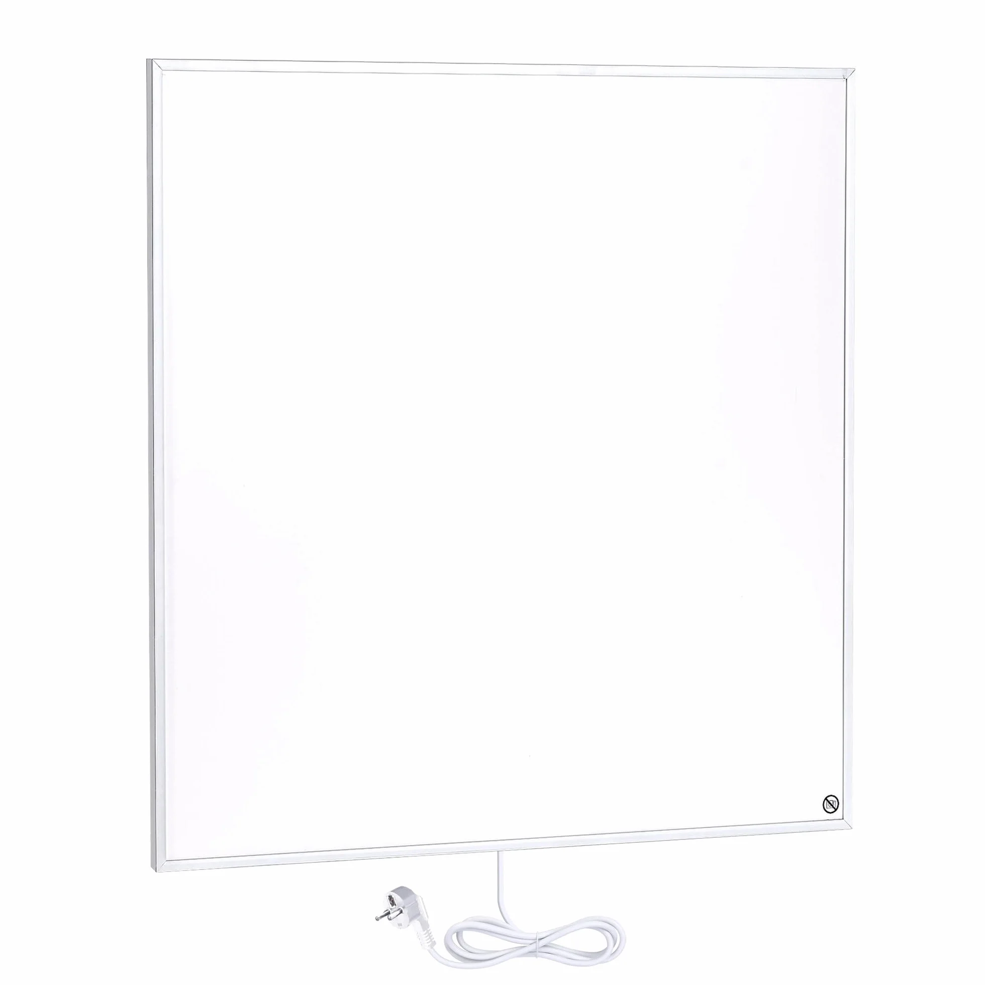 Elektryczny panel promienny WarmlyYours, biały, moc 400 W, 60 cm x 60cm, montaż ścienny, aluminium, ciepło na podczerwień