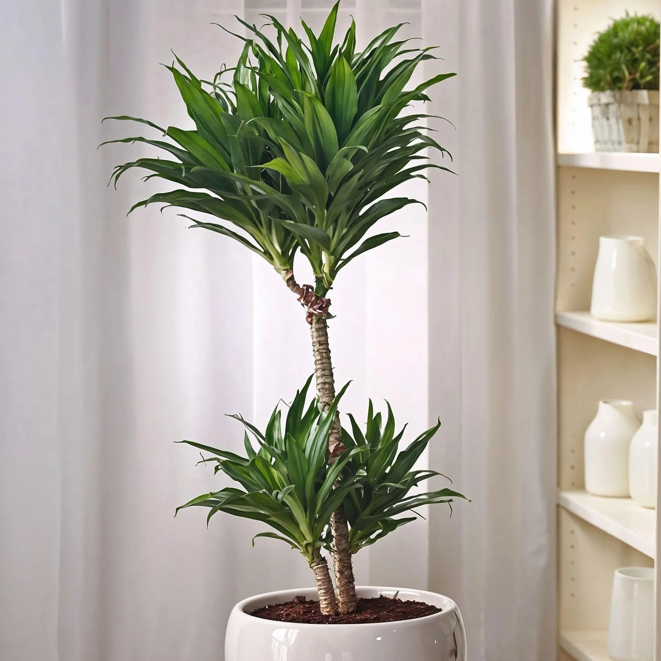 Plant in a Box - Dracaena deremensis 'Compacta' - Smocze drzewo - Dracena - Roślina doniczkowa - ⌀ 17 cm - Wysokość 50 do 65 cm