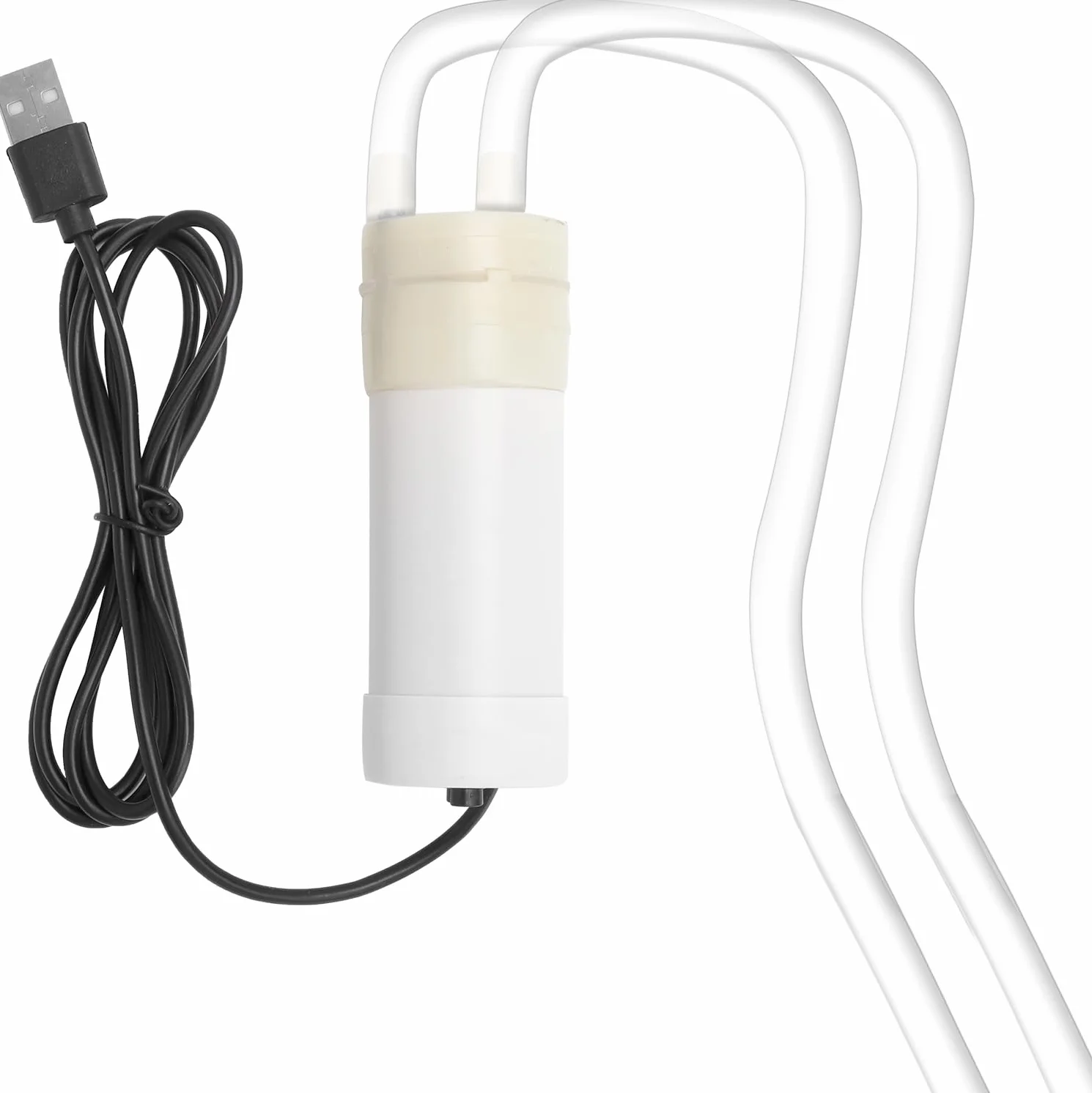 HENGBIRD Mini Pompa Wodna USB DC 5V Samozasysająca 1m Wąż PVC Filtr Kamienny do Akwarium