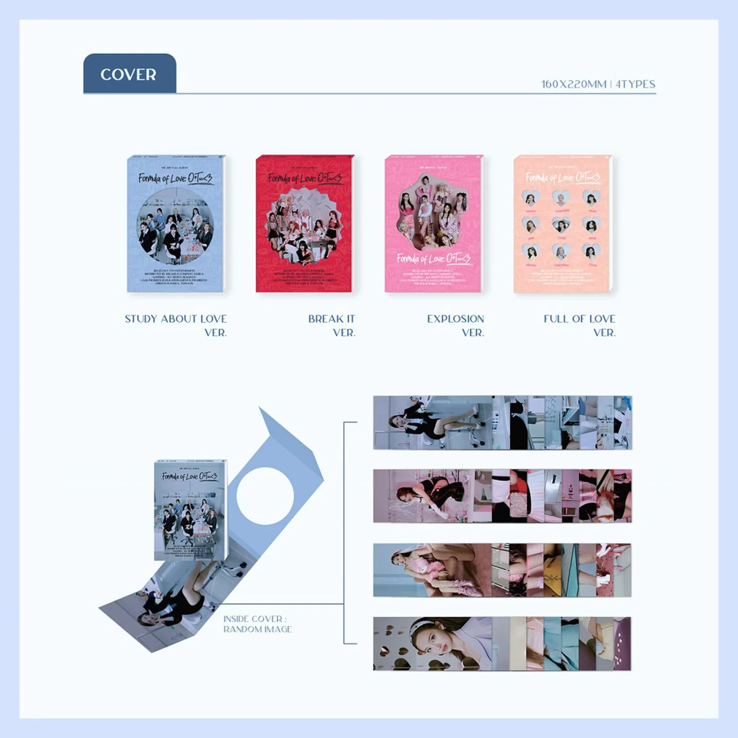 TWICE - THE 3RD ALBUM [Formuła miłości: O+T = < 3] (wersja eksplozji) fotoksiążka + CD-R + papier fotograficzny indeksowy + dowody tożsamości naukowców + naklejka D.I.Y + zdrapka złamana karta +