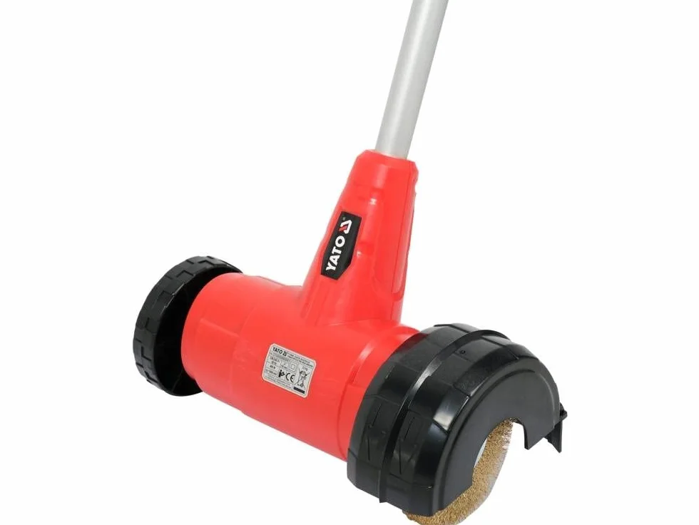 YATO Elektryczna szczotka do usuwania chwastów, środek do czyszczenia fug, 400 W, Ø 11 cm, w zestawie 2 szczotki
