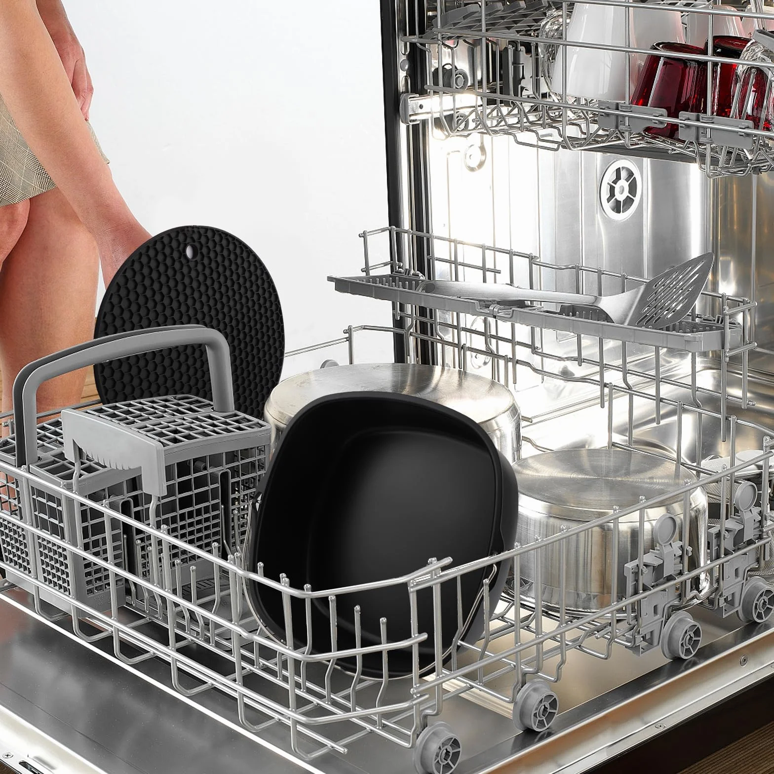 Zestaw 9 akcesoriów do frytownic na gorące powietrze do COSORI Turboblaze 5,5L i Philips XXL 7,2L, 8,3L, do Tefal 6,5L, Cecotec 6L, Klamer 8,5L