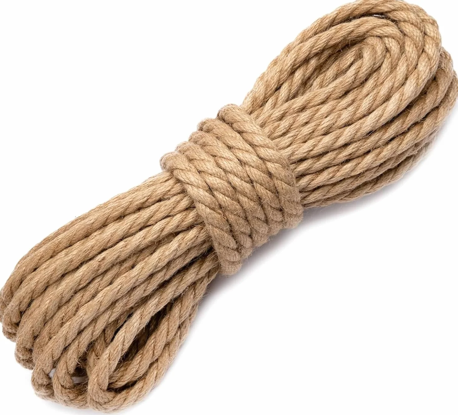 Lina jutowa 10 mm x 20 m – mocna lina konopna z włókien naturalnych do ogrodu, DIY, dekoracji, wiązek i na kemping – wytrzymały sznurek jutowy, sznurek, sznurek do pakowania, taśma jutowa