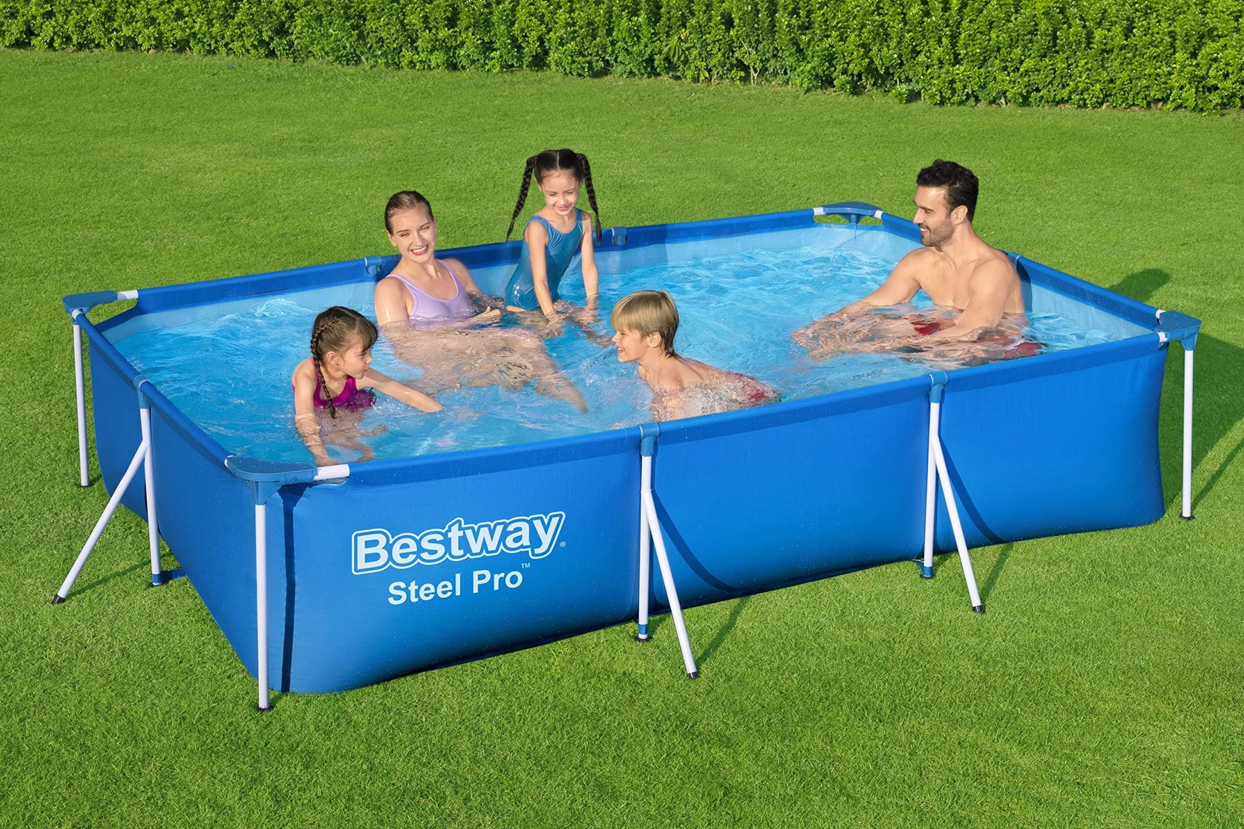 Bestway basen z prostokątną ramą, stal Pro, 25 m