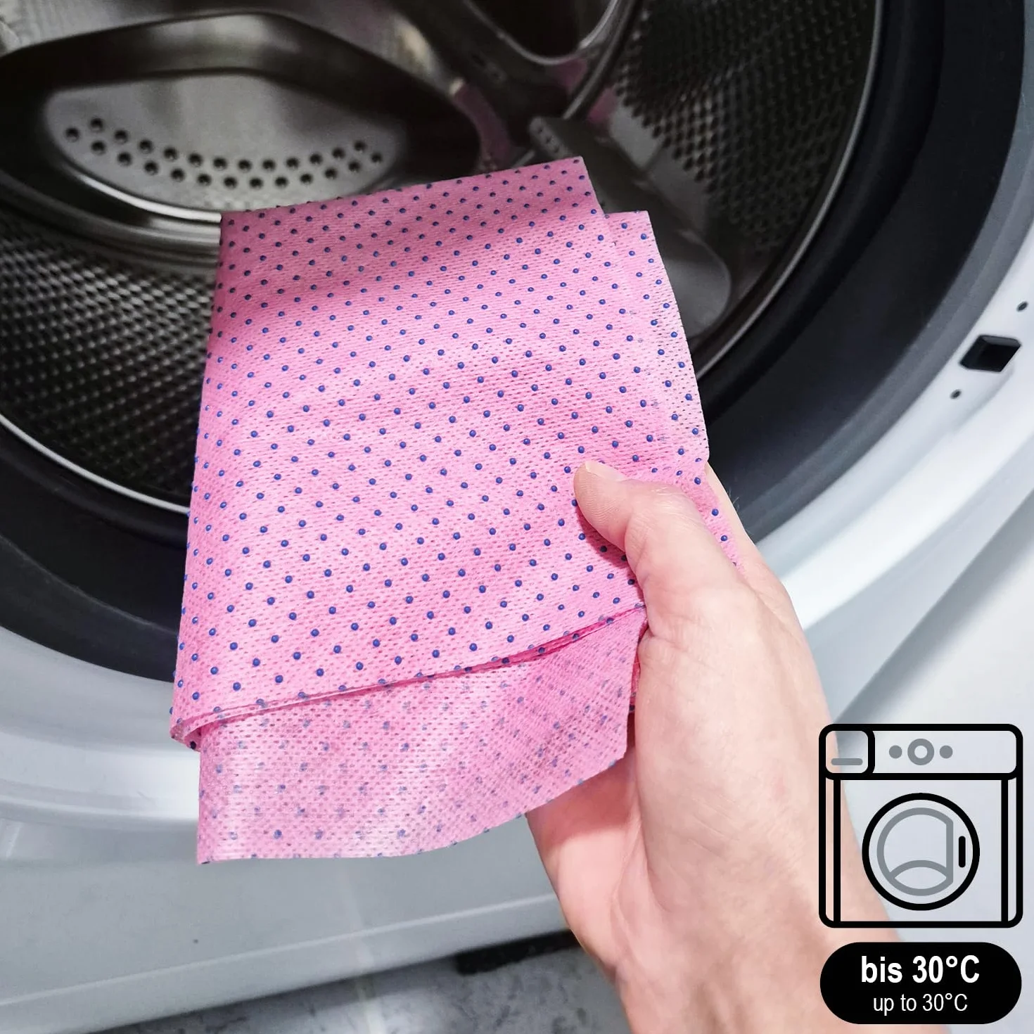 com-four® 24x sciereczki do czyszczenia z wypustkami – wytrzymale szmatki na uporczywy brud – antybakteryjne wielorazowe sciereczki do kuchni, lazienki i domu (24 sztuki - cwieki)