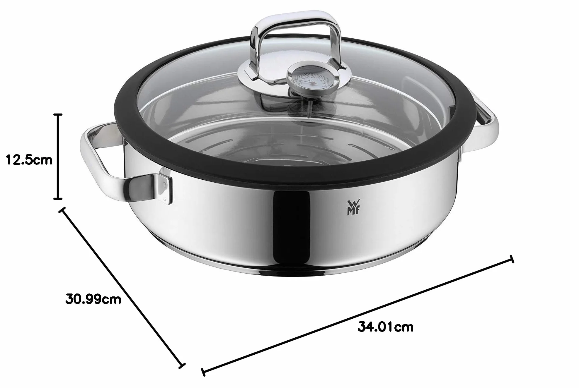 Wmf Vitalis Parowar, Czarny/Srebrny, 5 l