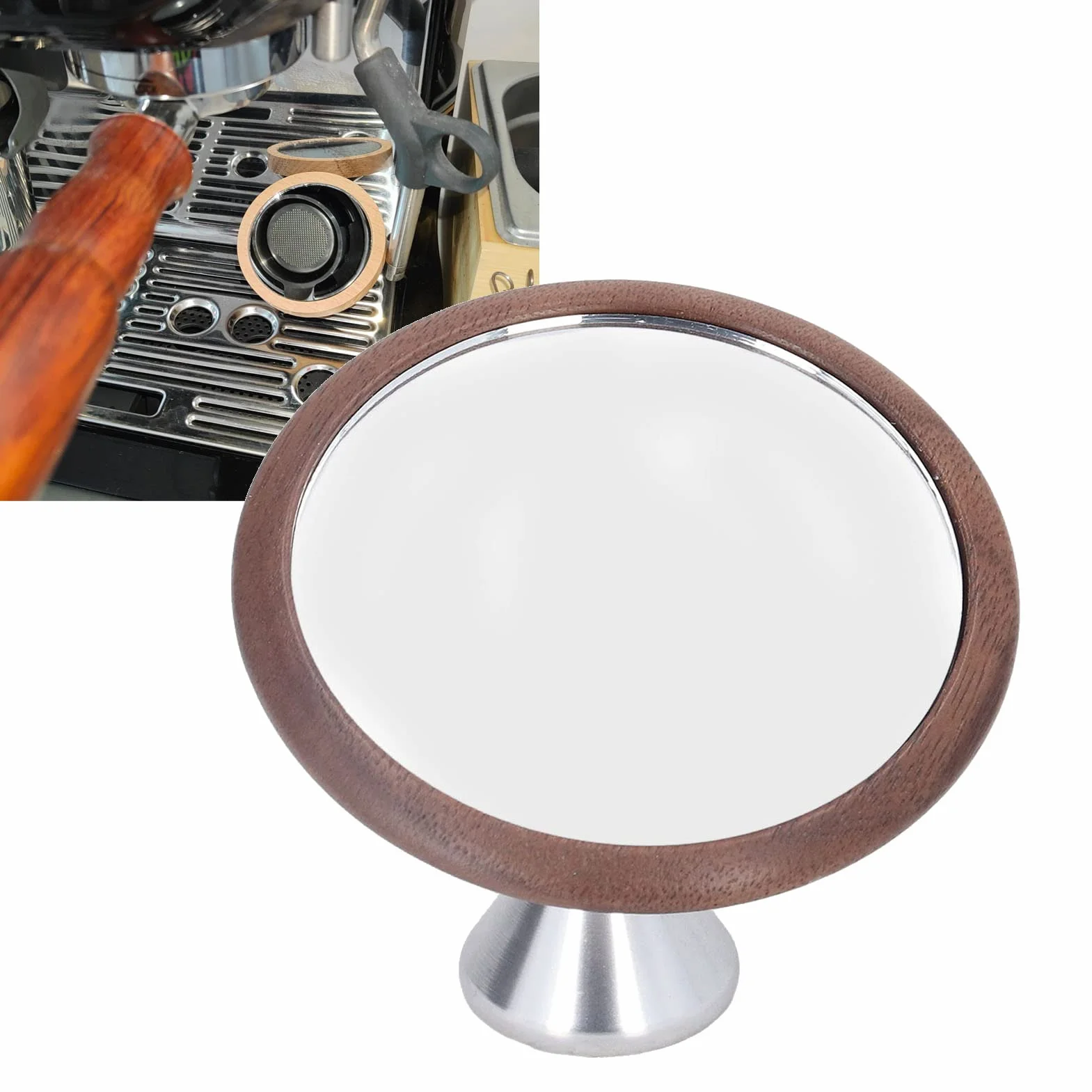Espresso Mirror, Regulowane Obrotowe Lusterko Odblaskowe do Monitorowania Strzału Narzędzie Baristy Akcesoria do Ekspresów do Kawy