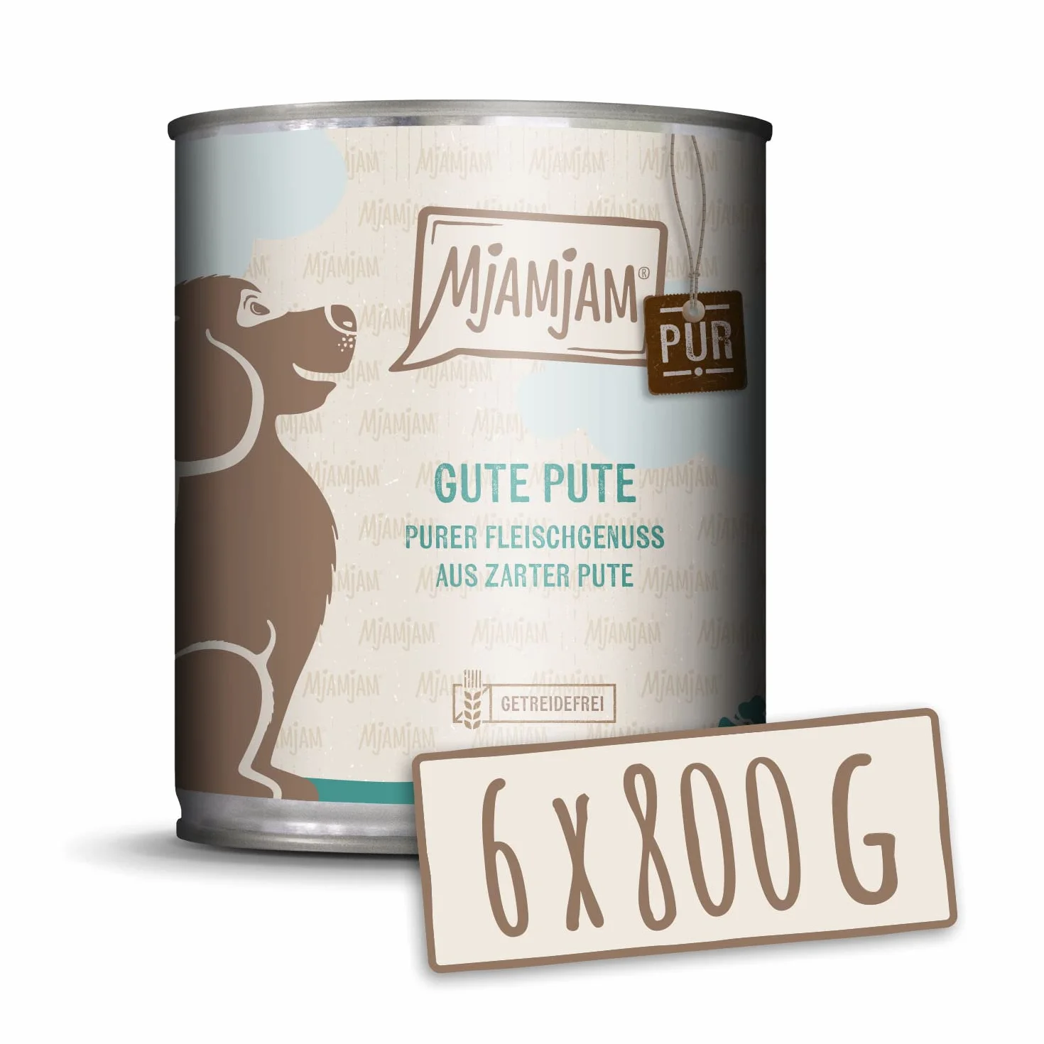 MjAMjAM Mokra karma dla psów Indyk 800 g 6 sztuk