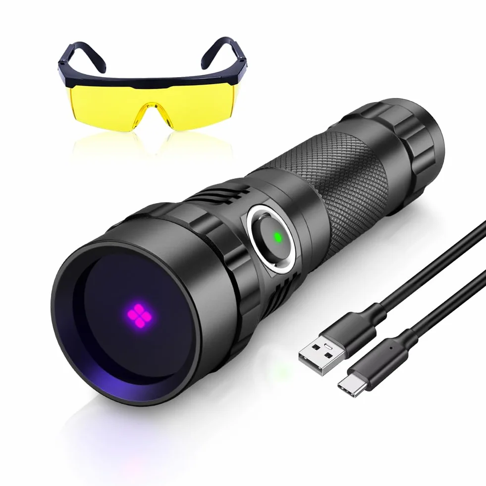 KEENZO 501BPRO UV 365 nm latarka LED ultrafioletowa do wykrywania plam