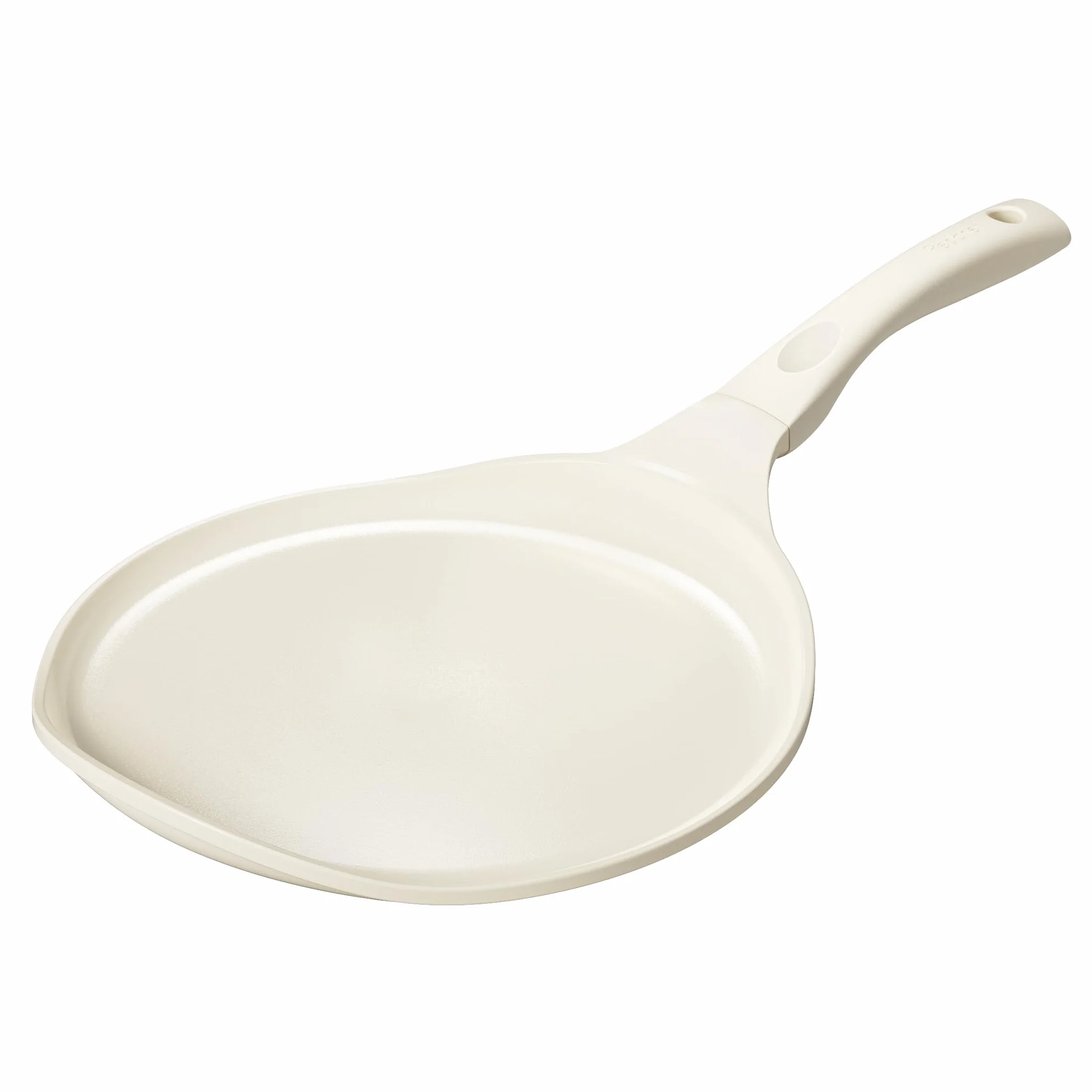 Redchef Patelnia do naleśników 30 cm, indukcyjna, ceramiczna, nieprzywierająca, płaska, bez PTFE, nie zawiera PFAS, PFOA, odporna na zarysowania, nadaje się do mycia w zmywarce, beżowa