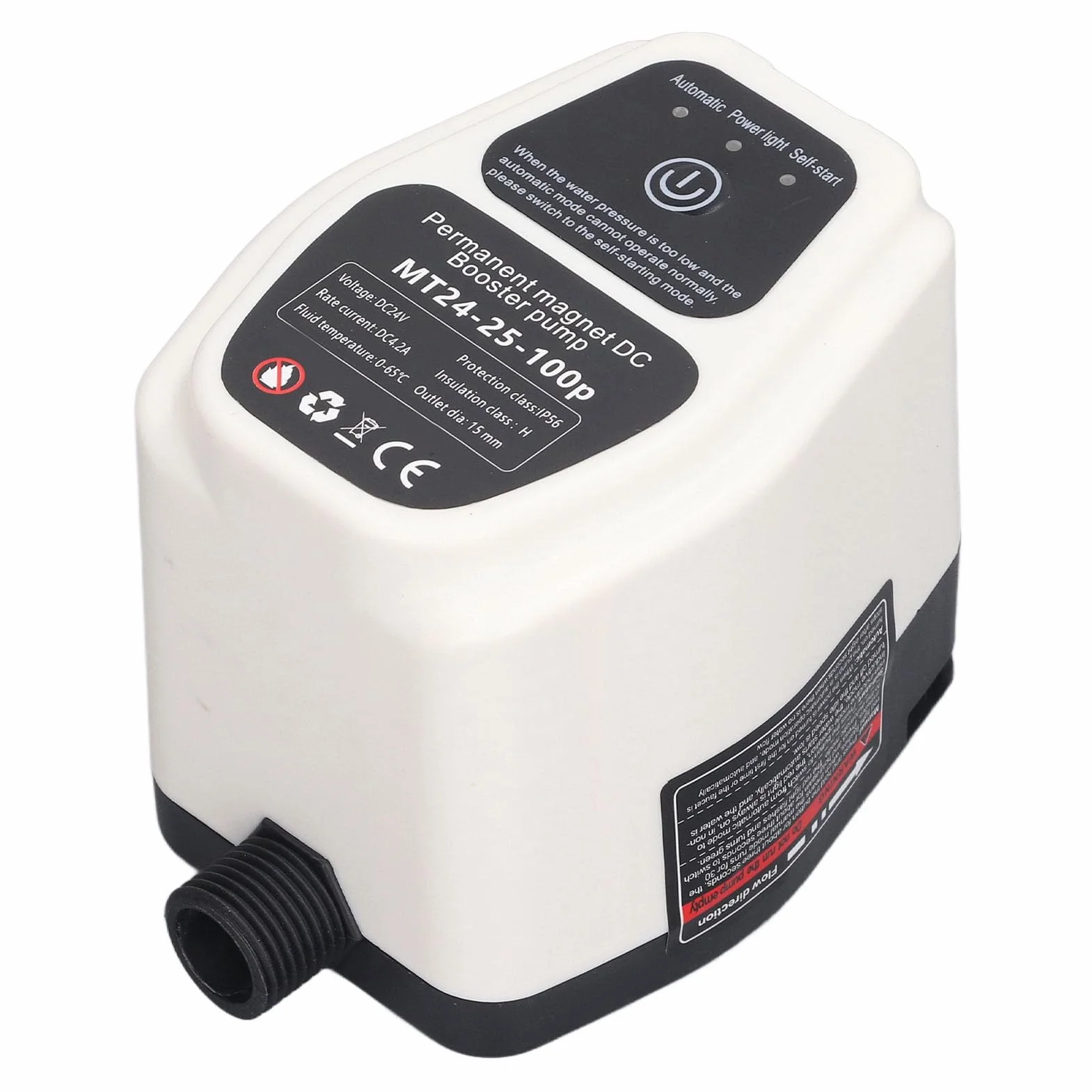 Inteligentna pompa podnosząca ciśnienie, 100-240 V, pompa podwyższająca ciśnienie wody 25 l, 100 W, oszczędność energii do domu (wtyczka UE 100-240 V)