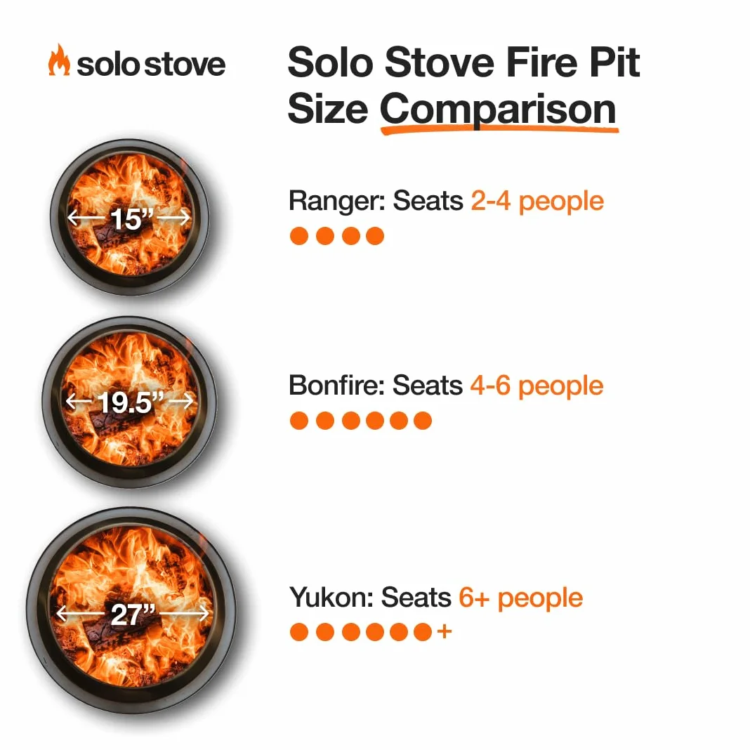Solo Stove Yukon 2.0 ze stojakiem, palenisko bezdymne, przenośny kominek opalany drewnem ze zdejmowaną popielniczką, duże palenisko zewnętrzne, stal nierdzewna, 68,5 x 50,5 cm, 20 kg, kolor: oliwkowy
