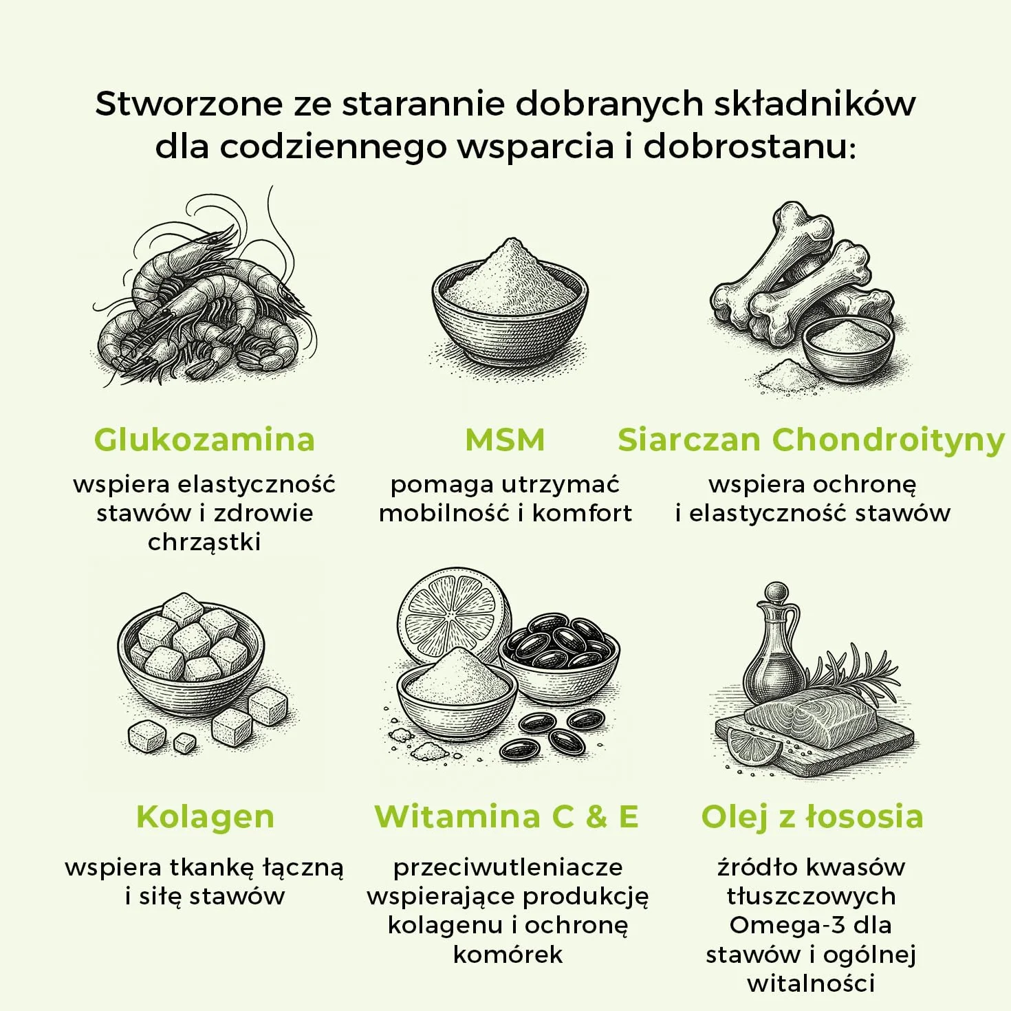 SwissVet Miękkie kąski dla psów z glukozaminą, MSM, kolagenem, chondroityną i witaminami 60 sztuk