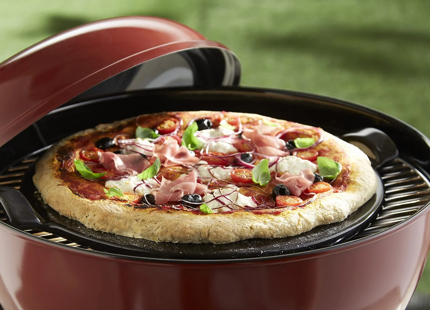 Emile Henry Prm Eh-347514 Kamień do pizzy 37 cm Czereśnia