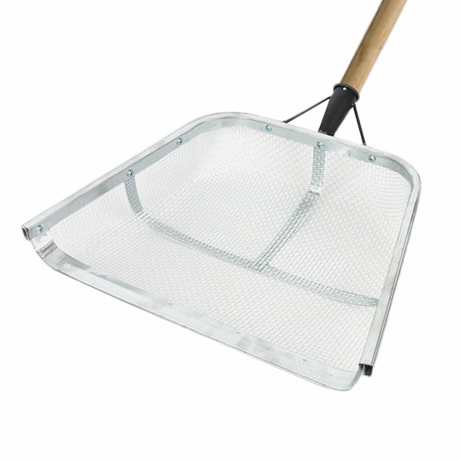 Łopata do przesiewania piasku, łopata do przesiewania piasku, łopata przesiewająca z uchwytem ułatwiającym chwyt, przenośne ergonomiczne sitko, narzędzie do zbierania sitka do ogrodnictwa rolnictwa