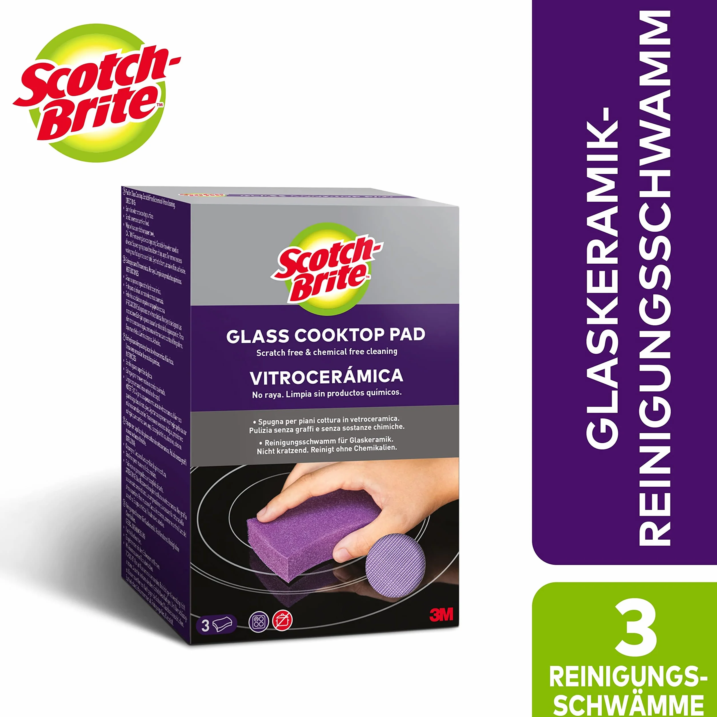 Scotch-Brite Szklane podkładki do kuchenek, 3 szt