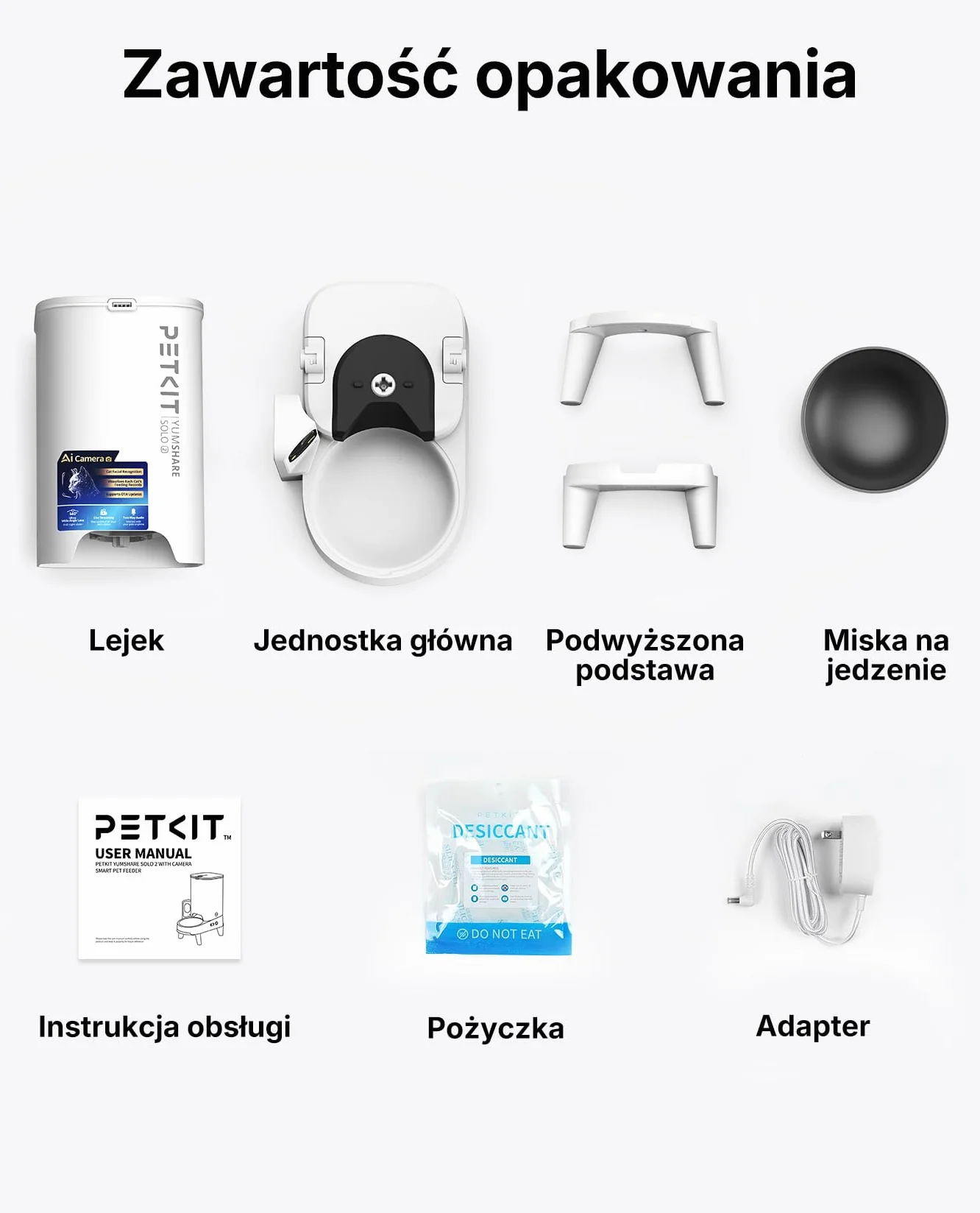 PETKIT Automatyczny Dozownik Karmy dla Kota z Kamerą AI, 3L, 1080P HD, WiFi 2.4G/5GHz, Miska ze Stali Nierdzewnej