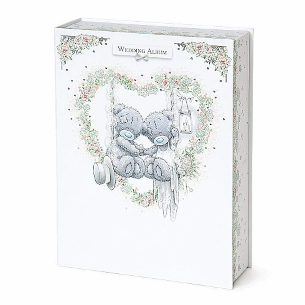 Me To You AGA01001 Tatty Teddy Album na dzień ślubu - 160 zdjęć, 15 x 10, niebieski, szary, różowy, srebrny