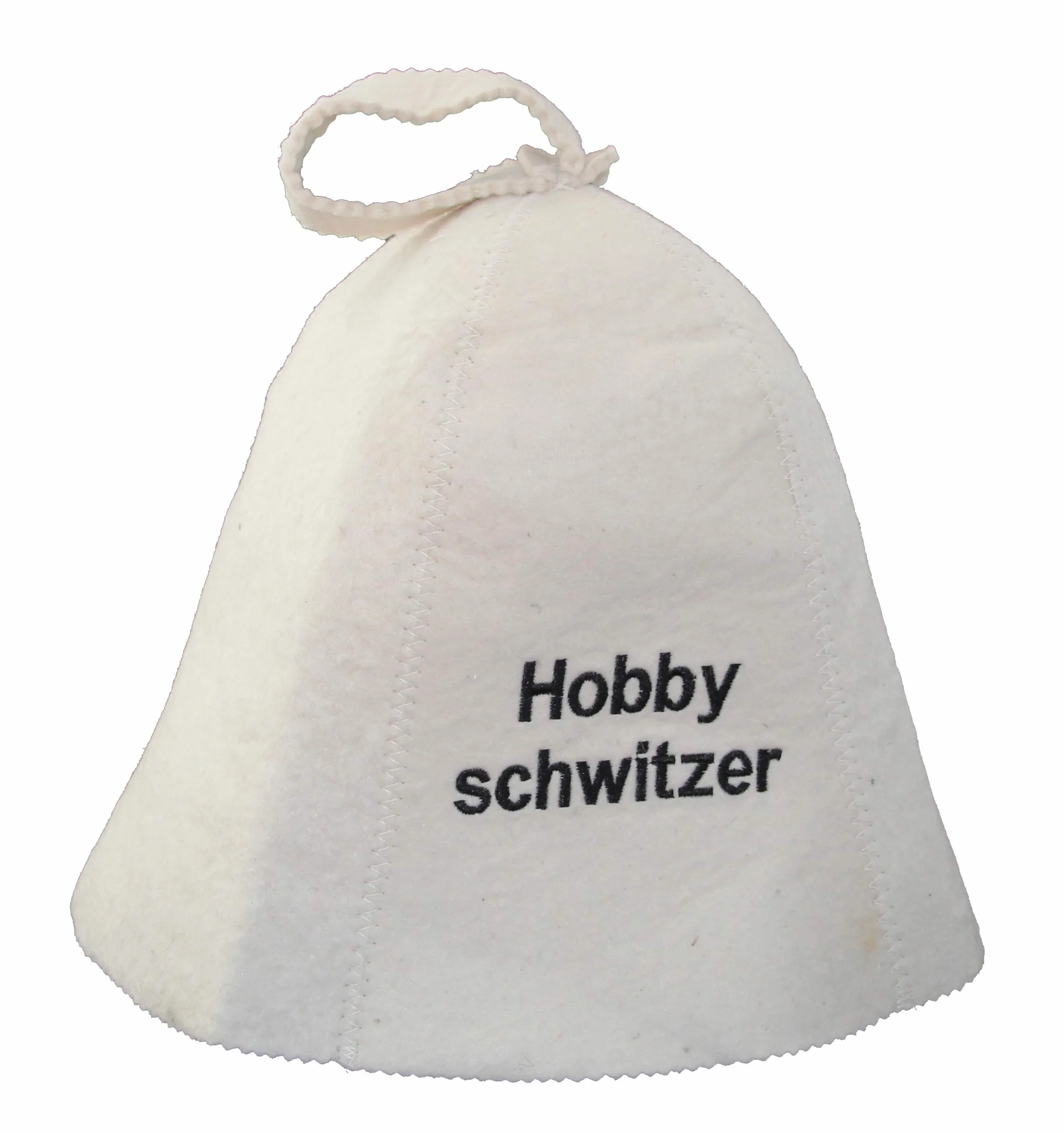 Kapelusz do sauny z haftem hobbystycznym z filcu (czapka filcowa, czapka do sauny)