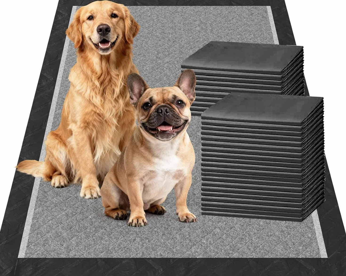 Gardner Pet Podkładki dla szczeniaków 60x90 cm węgiel kontroli zapachu super chłonne 6-warstwowe zabezpieczone przed wyciekiem treningowe dla psów 30 sztuk
