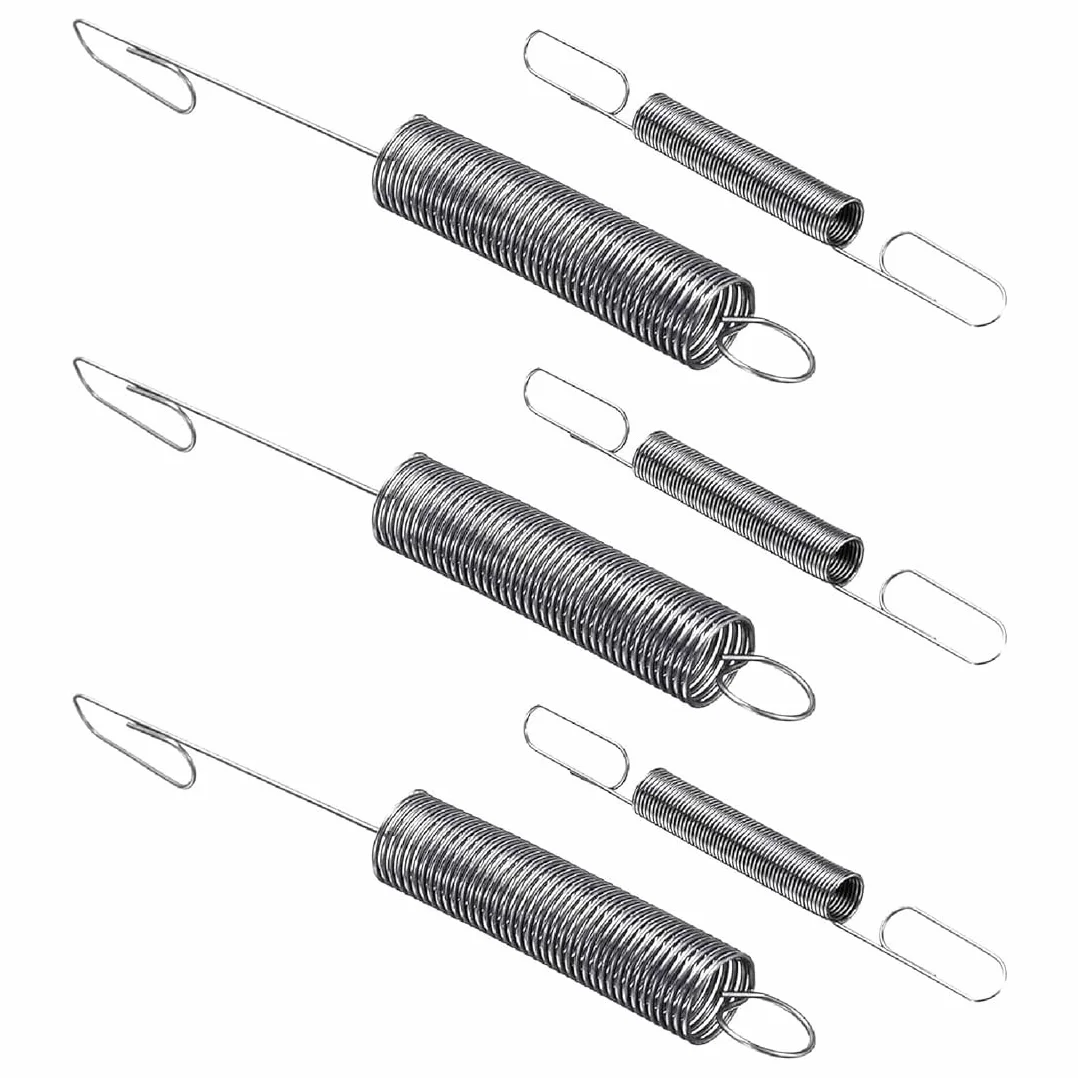 Stratton Briggs części zamienne, 6 sztuk, sprężyna, regulator, sprężyna do kosiarki, do silników Briggs & Stratton (6,6 x 0,2 cala, 3,5 x 1,5 cm)