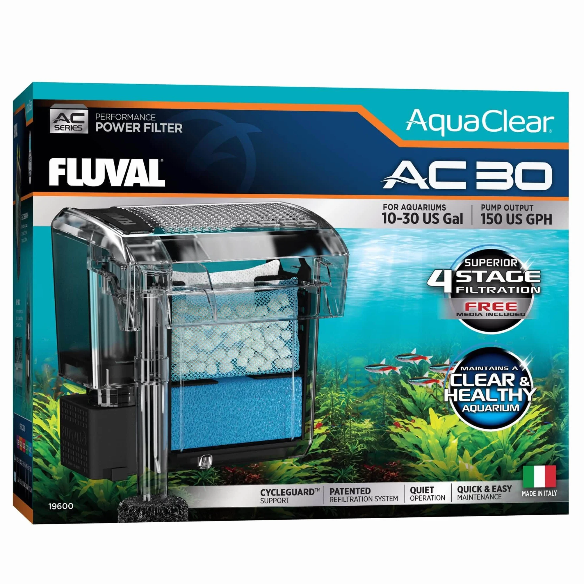 Fluval Ładowanie Zeo-Węgiel do filtrów AquaClear AC20/30 AquaClear Plecak 1 szt