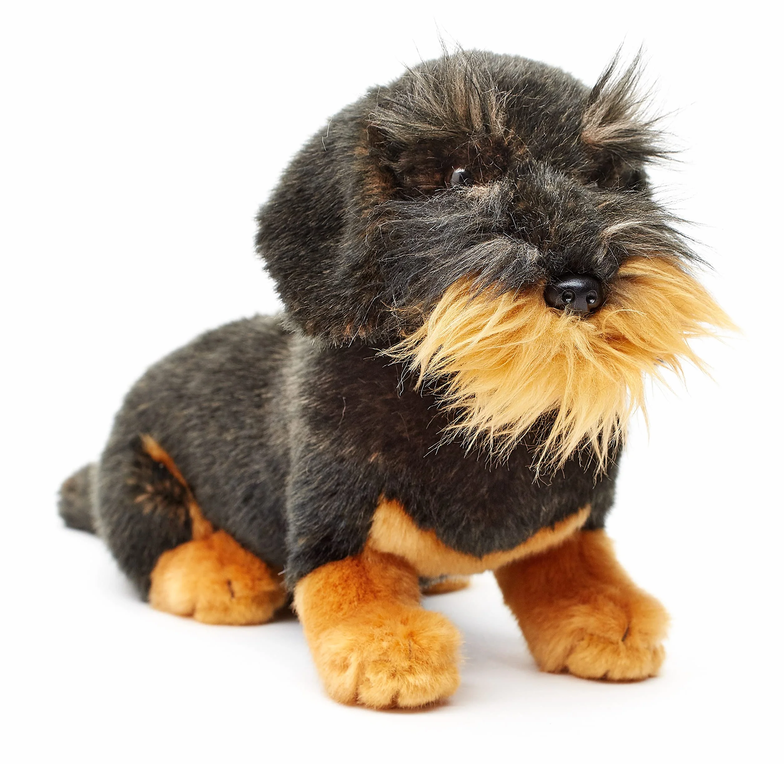 Uni-Toys - Rauhaardack, siedzący - 22 cm (wysokość) - pluszowy pies, jamnik, zwierzę domowe - pluszowe zwierzątko, przytulanka