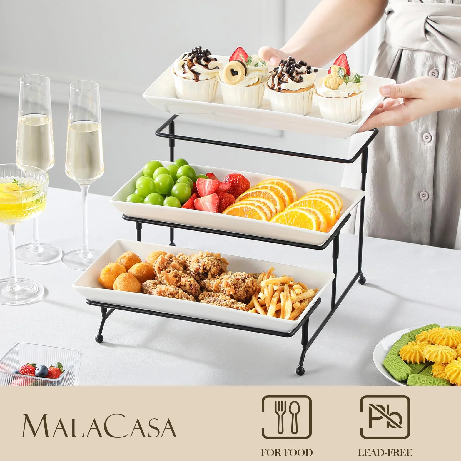 MALACASA Taca do serwowania