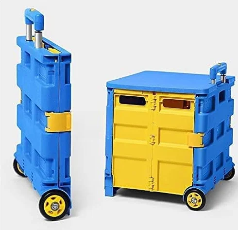 Wytrzymały wózek na zakupy spożywcze z kółkami regulowany uchwyt możliwość wspinania się po schodach łatwy transport artykułów spożywczych i niezbędnych artykułów spożywczych