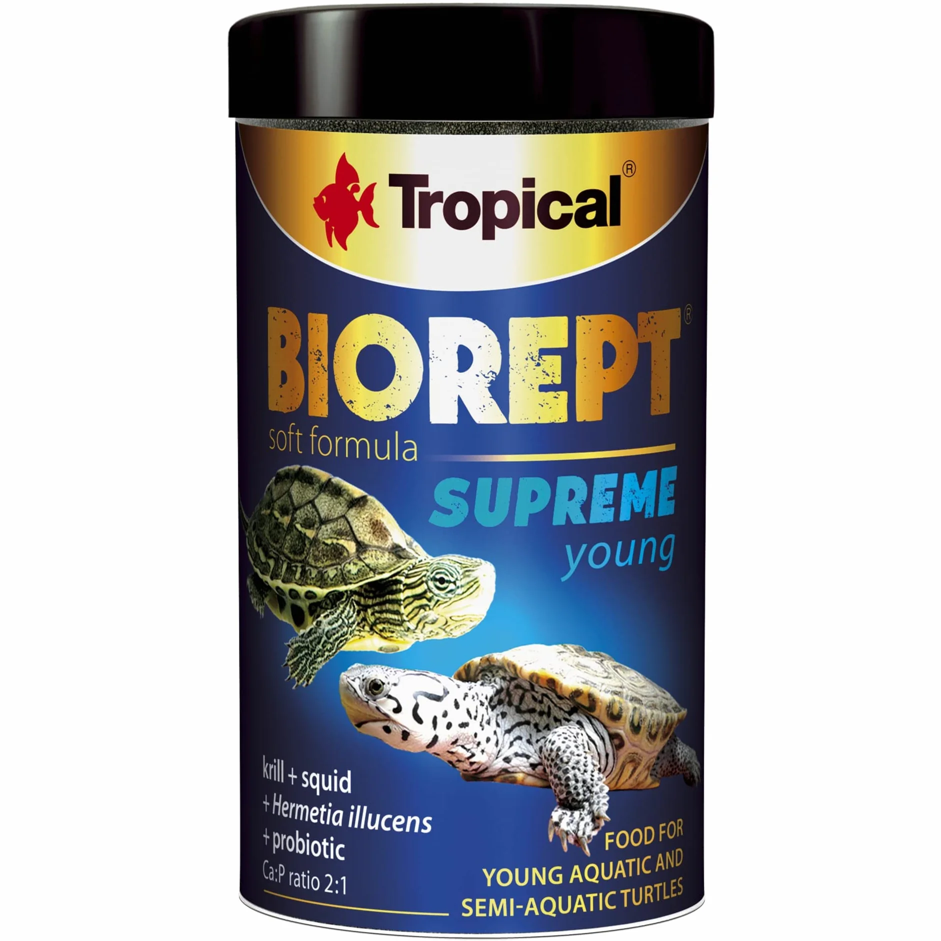Tropical Pokarm z dodatkiem probiotyku dla młodych żółwi wodno-lądowych SUPREME YOUNG 100ml / 36g