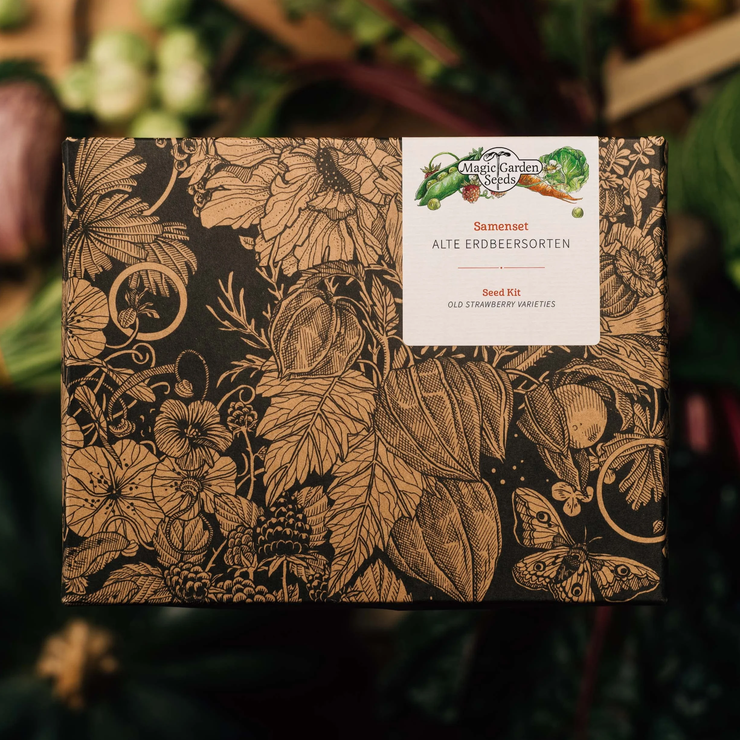 Magic Garden Seeds - Stare odmiany truskawek – zestaw upominkowy z 3 tradycyjnymi, pysznymi odmianami – zestaw do uprawy z białą truskawką, czerwoną truskawką miesięczną i poziomką