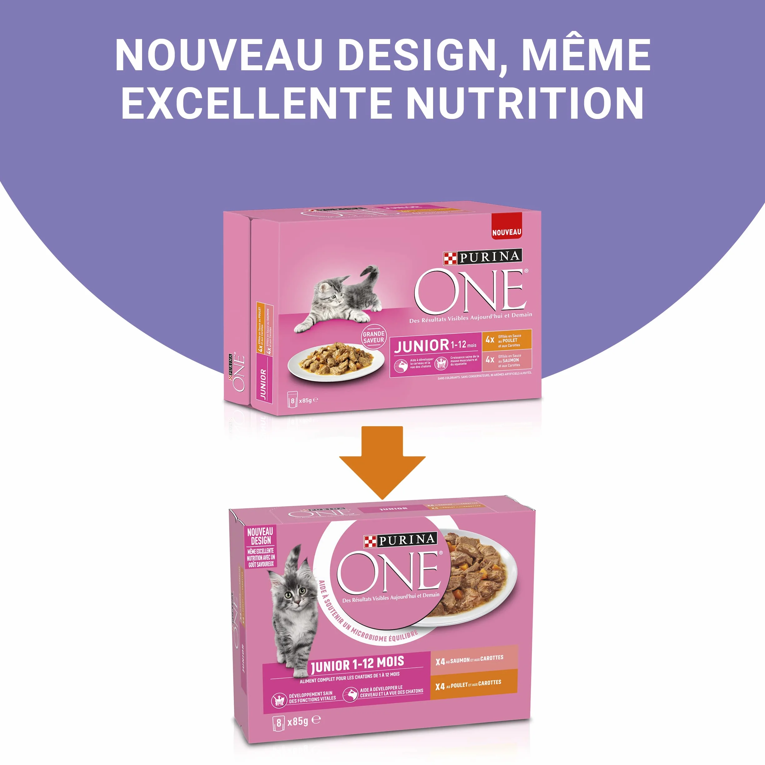 Purina One Junior Karma dla Kotów Łosoś Kurczak 680 g