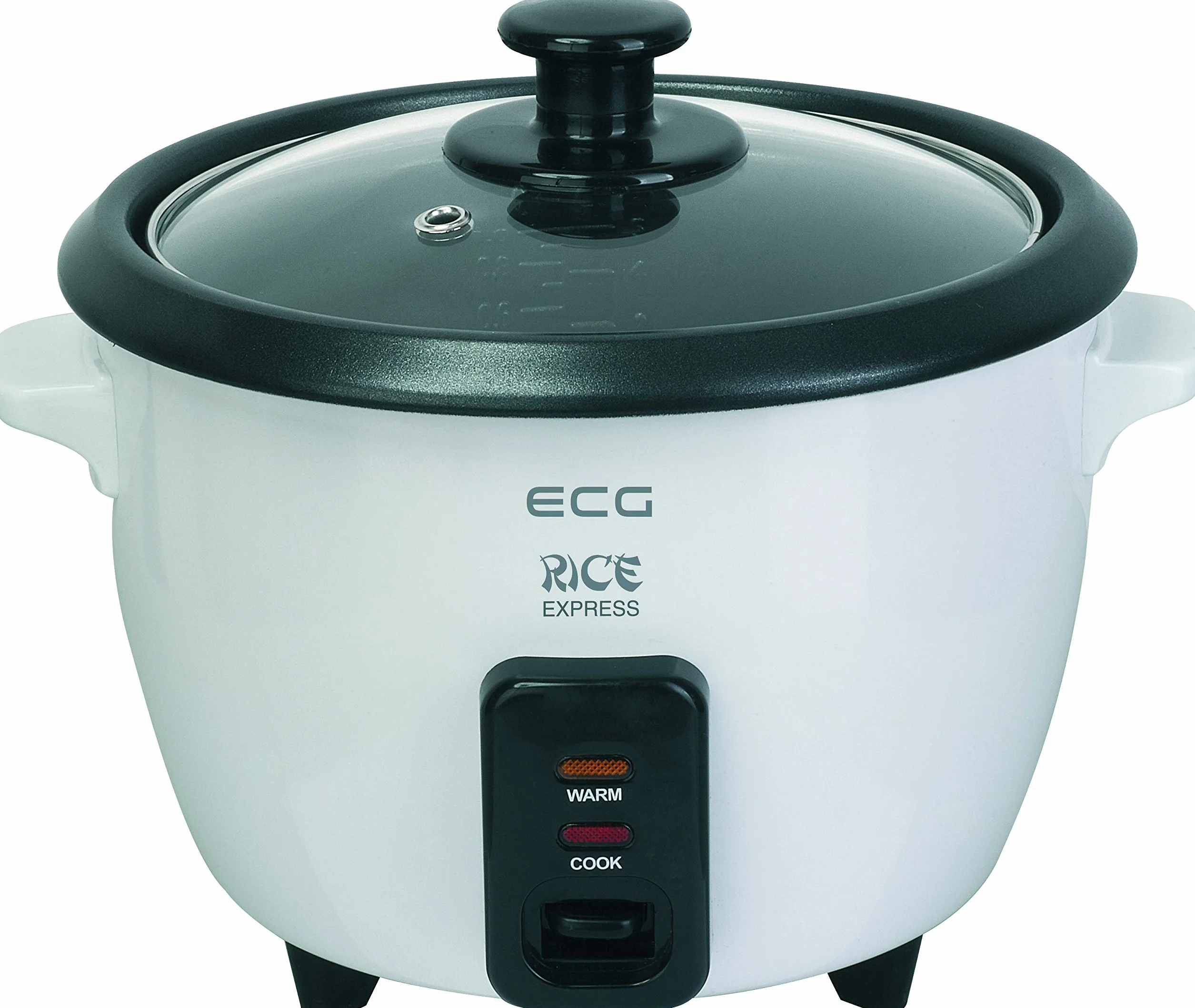 ECG RZ11 szybkowar do ryżu, 1 l, do wszystkich rodzajów ryżu, 400 W, funkcja utrzymania ciepła, biały