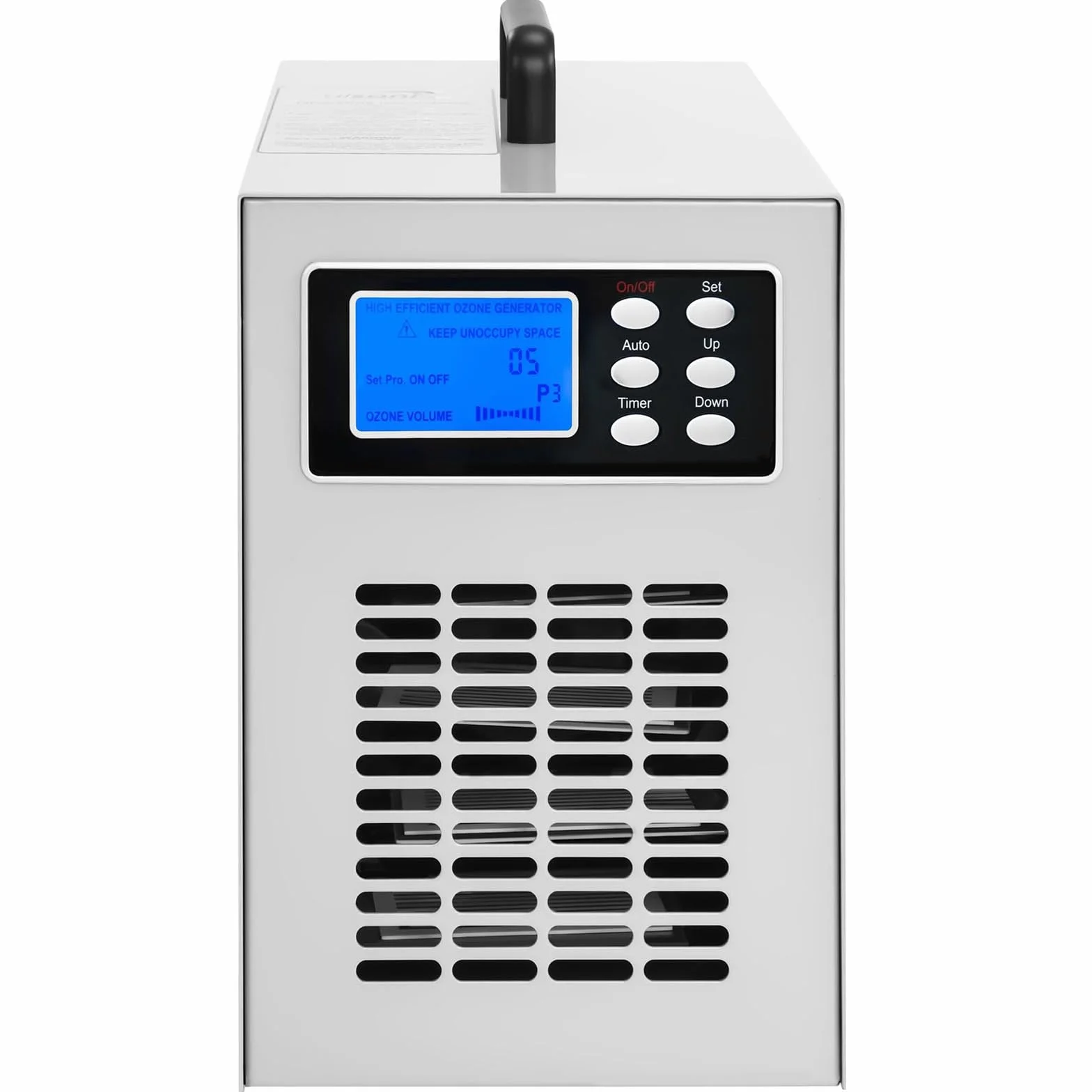 AIRCLEAN 20G Przemysłowy generator ozonu (20.000 mg na godzinę, 170 W, timer, pilot w zestawie) Biały