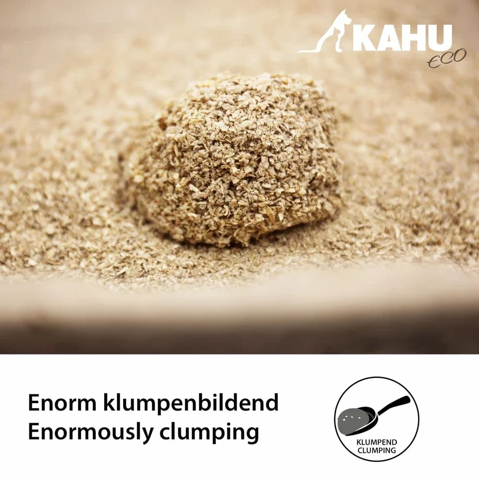 KAHU ECO 100% naturalny żwirek dla kotów • żwirek naturalny • granulat z drewna ekologicznego • 100% kompostowalny i biodegradowalny, 2,1 kg (5 l)