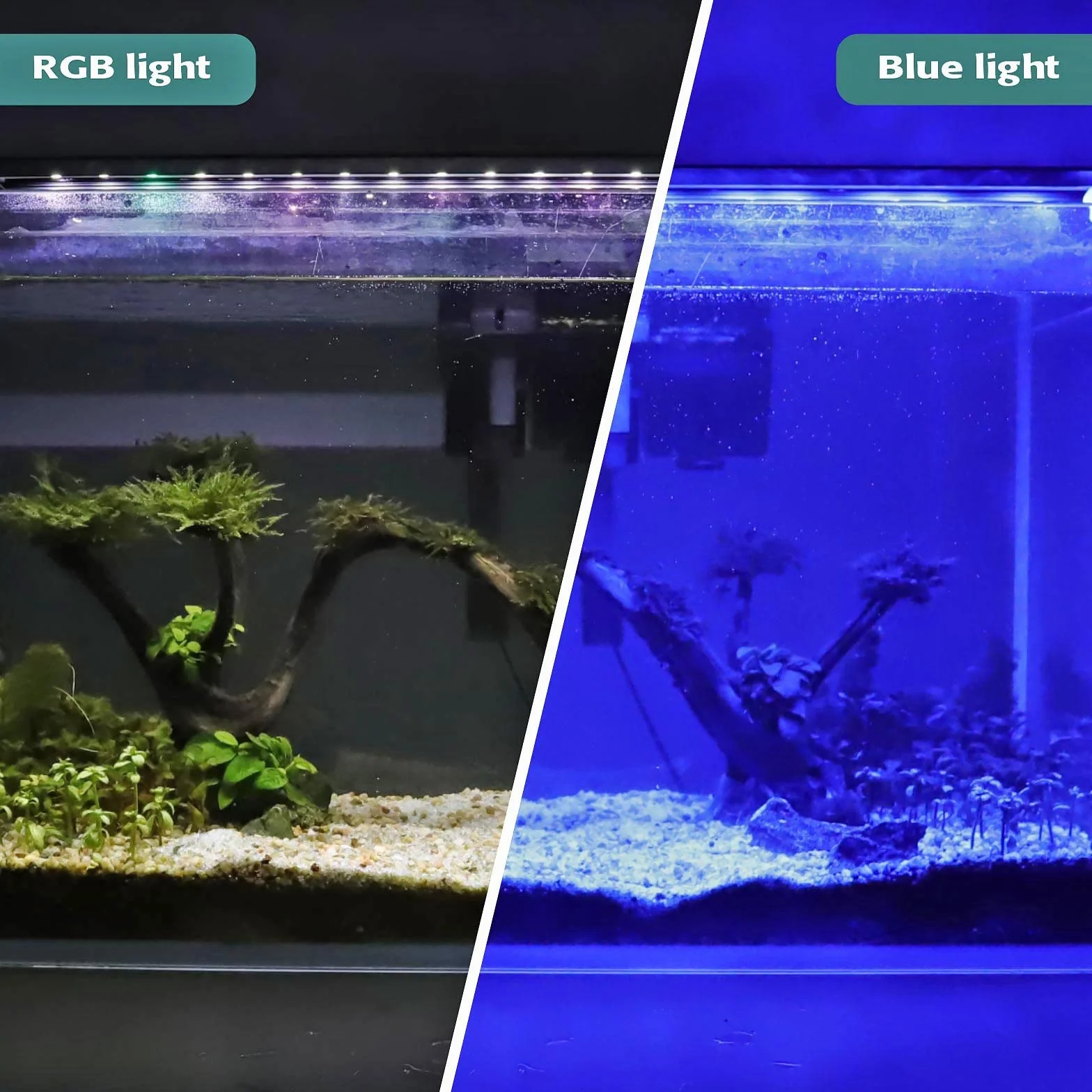 Hygger Oświetlenie akwarium LED 20W RGB 10 poziomów jasności timer 3 tryby zbiornik 60-82 cm