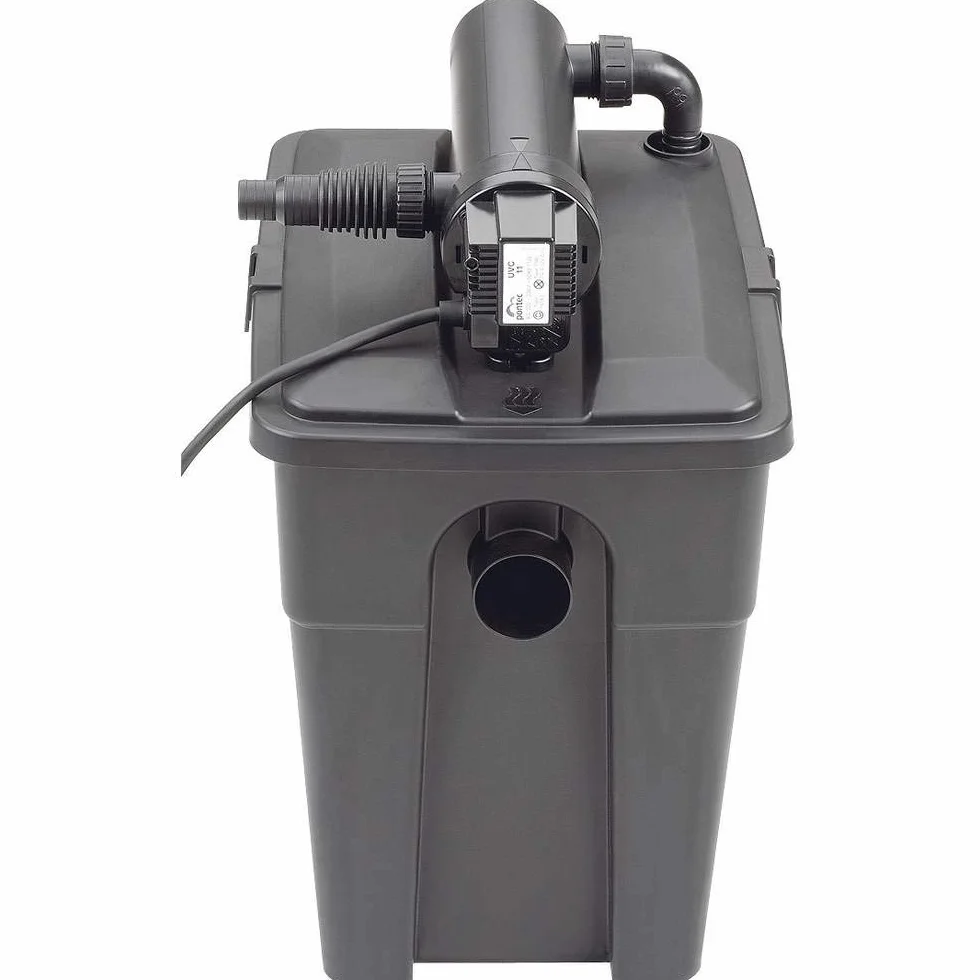 Pontec 50239 MultiClear Set 8000 – kompletny zestaw z pompą filtrującą i filtrem przepływowym/zestaw filtrów przepływowych/filtr wielokomorowy