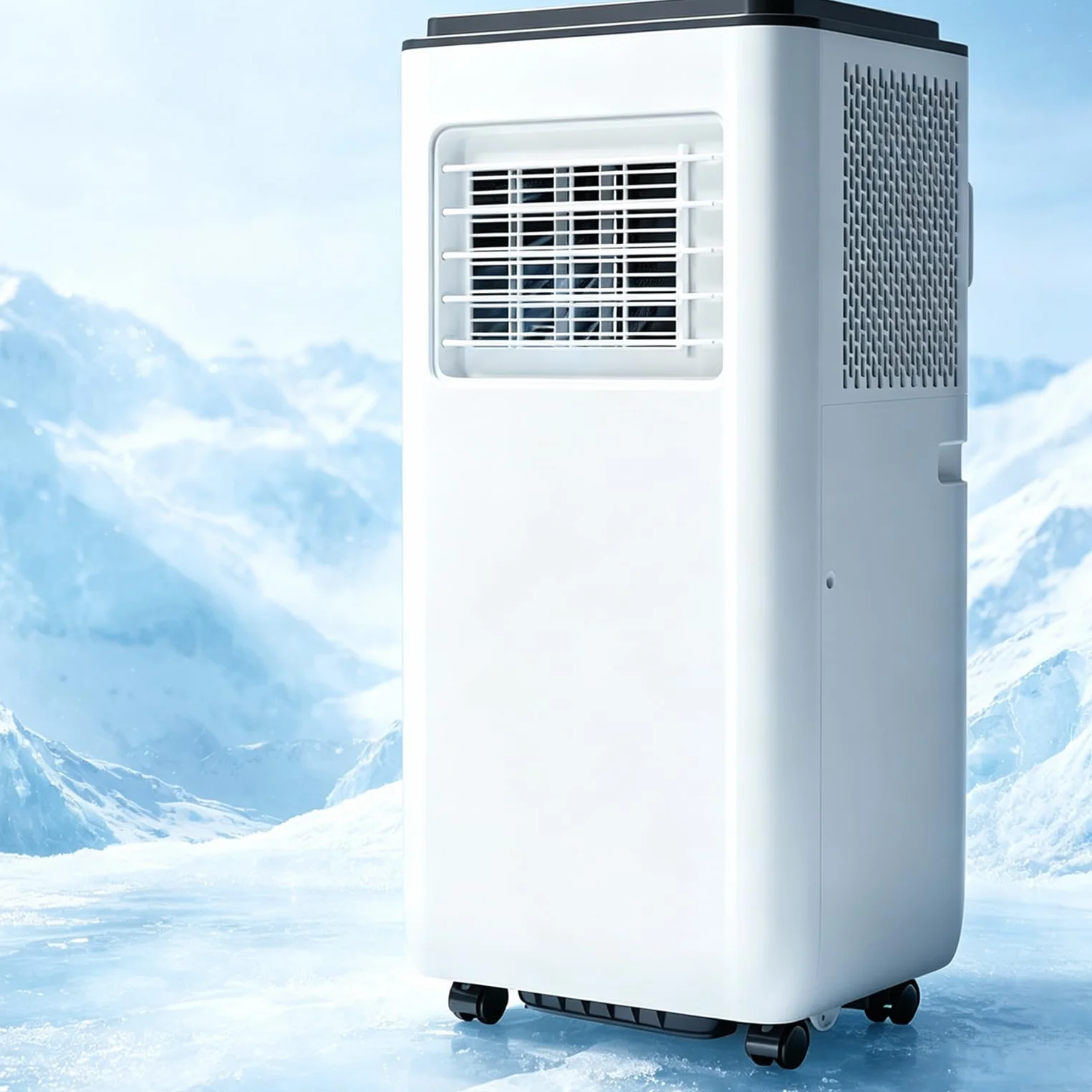Przenośny Klimatyzator 12 000 Btu: 2 Prędkości, Pilot, Timer 24h, Tryby Chłodzenia, Ogrzewania, Wentylacji I Osuszania; Do Biura I Domu (Salon, Sypialnia)