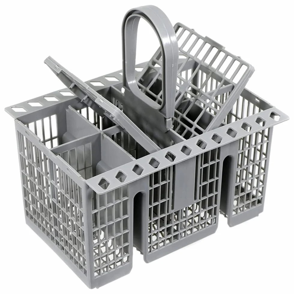 Uniwersalny kosz na sztućce do zmywarki 20,8 x 16 cm do Bauknecht Ikea szary