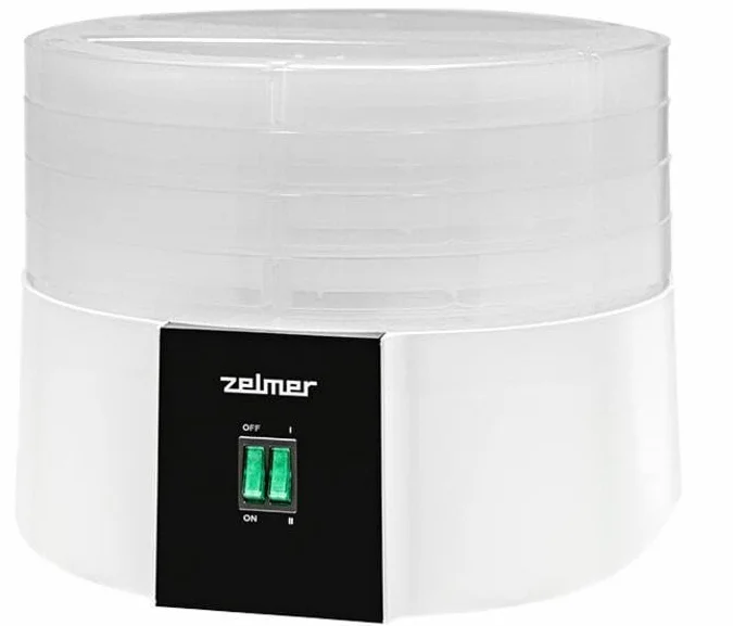 Zelmer ZFD1010- Suszarka spożywcza, Moc: 520 W, Ilość tac: 4, Sterowanie mechaniczne, Regulacja temperatury