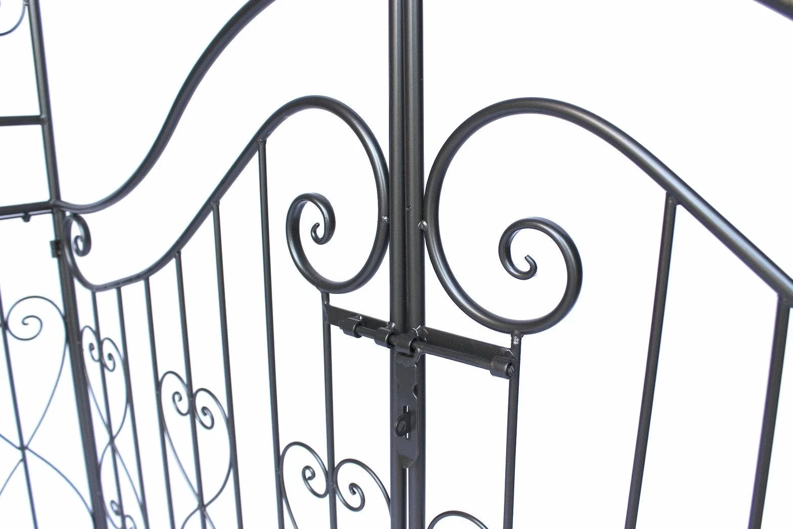 DanDiBo Łuk różany z furtką 131872 z metalu, 282 x 160 cm, pomoc w wspinaczce, pergola, pergola, pomoc w różach, rusztowanie