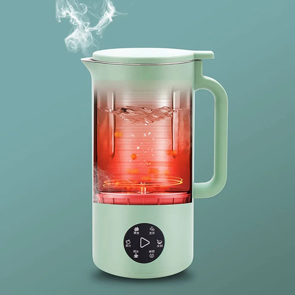 Ekspres do mleka sojowego, 350 ml, mini ekspres do mleka sojowego z ostrzem ze stali nierdzewnej, wielofunkcyjny blender do płatków ryżowych