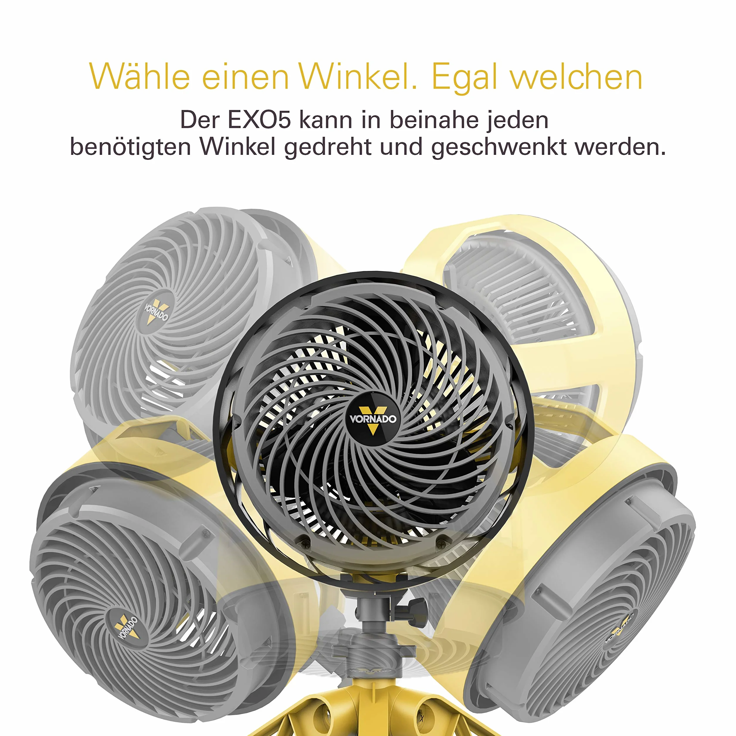 Vornado EXO5 - wentylator na plac budowy i warsztatu - w zestawie uchwyt montażowy 46 dB - 38 W